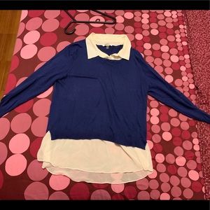 DKNYC Tops - DKNY collard blue shirt DKNYC Tops - DKNY collard blue shirt